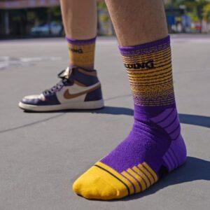 Ehot Spalding Gradient Purple Crew Socks 485245