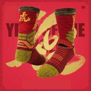 Ehot Spalding Tiger Year Red Crew Socks 484327