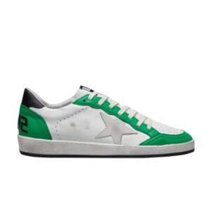 Sneakers Golden Goose Ball Star Low White Green G35MS592 A10