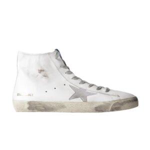 Sneakers Golden Goose France High White Silver GCOMS591