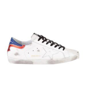 Sneakers Golden Goose Superstar White Blue Red G36MS590 T88