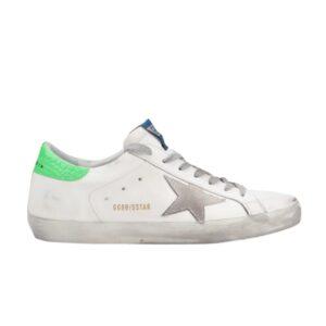 Sneakers Golden Goose Superstar White Green Silver GMF00101 F000362 10286