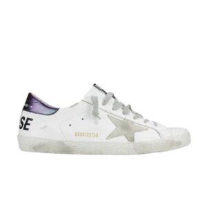 Golden Goose Superstar White Iridescent Sneakers Black G36MS590 T89