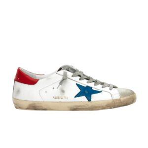 Sneakers Golden Goose Superstar White Red Blue G36MS590 T77