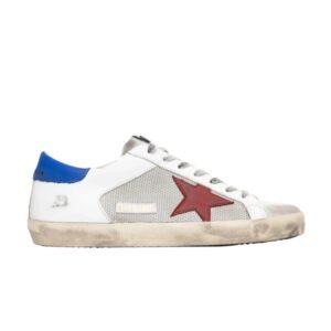 Sneakers Golden Goose Superstar White Red Blue Black GMF00103 F001116 80853