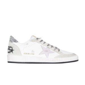 Sneakers Golden Goose Wmns Ball Star White Silver Glitter GWF00117 F001902 10727