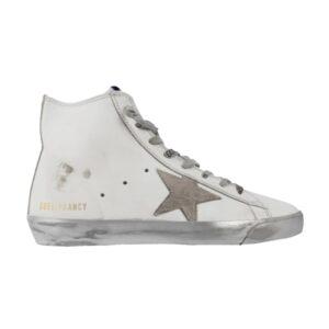 Sneakers Golden Goose Wmns Francy Donna High White Silver G34WS591 B84