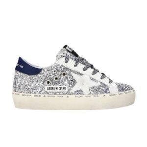 Sneakers Golden Goose Wmns Hi Star Silver Glitter Blue G35WS945 K7