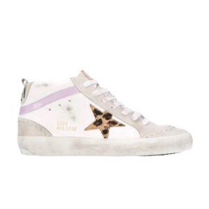 Sneakers Golden Goose Wmns Mid Star White Leopard Multicolor G36WS634 U7