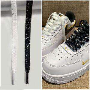 Gorilla Guard Air Force 1 BW Silver Laces 471798