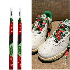 Gorilla Guard Air Force 1 Christmas Green Laces 472987