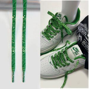 Gorilla Guard Air Force 1 Green Paisley Laces 472861