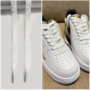 Gorilla Guard Air Force 1 Silver White Laces 471772