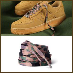 Gorilla Guard Air Force 1 Wheat Pink Camo Laces 473941