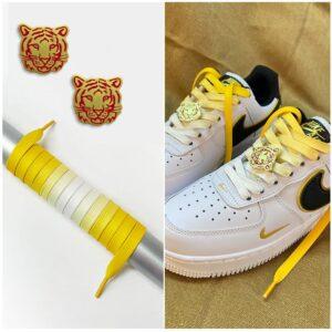 Gorilla Guard Air Force 1 Yellow Gradient Tigers Laces 471782