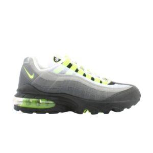 Nike Air Max 95 BG Cool Gray Neon Yellow Brown 655038 072