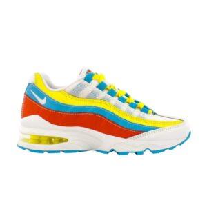 Nike Air Max 95 GS White Blue Fury Opti Yellow CK0055 400