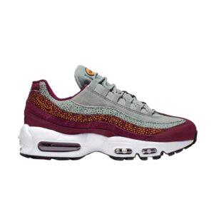 Sneakers Wmns Nike Air Max 95 Premium Bordeaux Yellow 807443 601