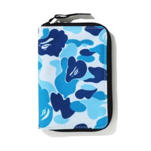 BAPE ABC Camo Passport Case Blue Blue 489259