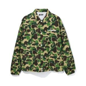 BAPE ABC Camo Relaxed Coach Jacket Green Green 490297