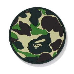 BAPE ABC Camo Rubber Coaster Green White 491470