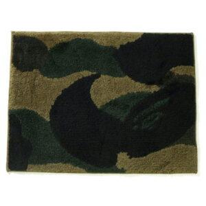 BAPE ABC Camo Rug Mat Green Black 491479