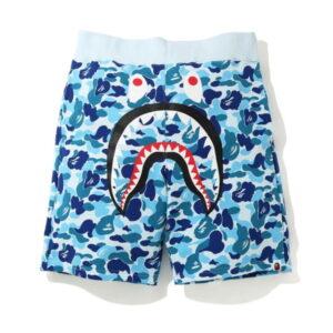 Sports shorts BAPE ABC Camo Shark Sweatshorts Blue Blue 491659