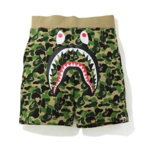 Sports shorts BAPE ABC Camo Shark Sweatshorts Green Green 491651