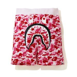 BAPE ABC Camo Shark Sweatshorts Pink Pink 491642