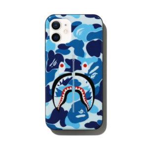 Protective case BAPE ABC Camo Shark iPhone 12 Mini Case Blue Blue 491592