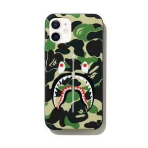 Protective case BAPE ABC Camo Shark iPhone 12 Mini Case Green Green 491589