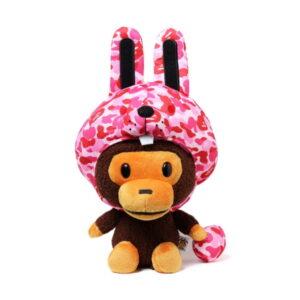 Soft toy BAPE ABC Easter Bunny Hood Milo Plush Pink Pink 492510