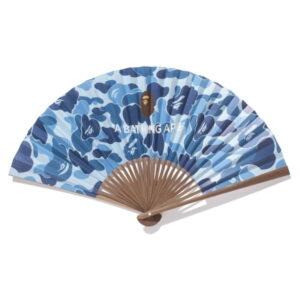 Fan BAPE ABC Japanese Folding Fan Blue Blue 492574