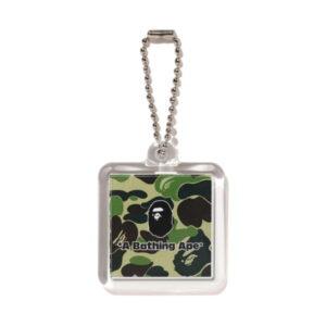 Keychain BAPE ABC Keychain Green White 492582