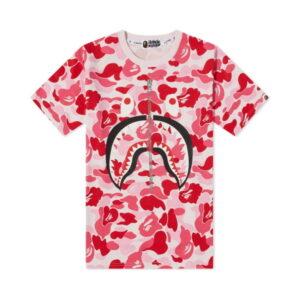 BAPE ABC Shark Tee Pink Pink 493189