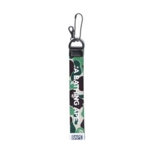 Strap with carabiner BAPE ABC Tape Tag Green Green 501445