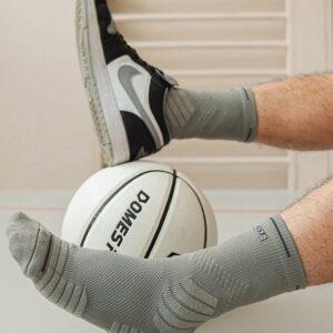 Sports socks Ehot Ace Gray Crew Socks 502519