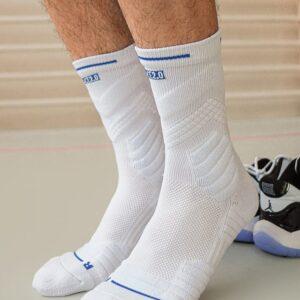 Sports socks Ehot Ace White-Blue Crew Socks 502351