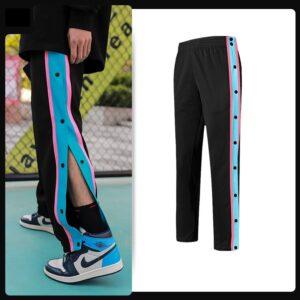 Basketball Pants Ehot Blue-Pink Buttons Pants 500916