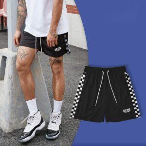 Sports shorts Ehot Checkers Black Shorts Green 490162