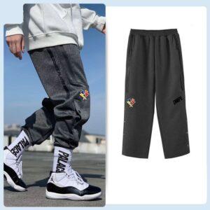 Basketball pants Ehot Flash Dark Buttons Pants Blue 501514