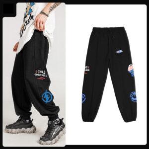 Sweatpants Ehot Graffiti Black Pants 501012