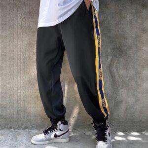 Ehot Lakers Black Buttons Pants Black 501493