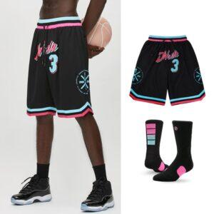 Basketball Shorts Ehot Wade Heat Black Shorts Grey 491894