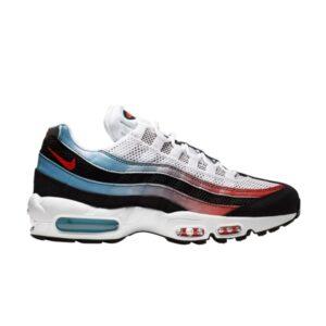 Nike Air Max 95 Blue Red Gradient Sneakers Grey CK0037 001