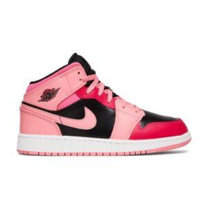 Air Jordan 1 Mid GS Coral Chalk Sneakers 554725 662