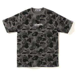 BAPE ABC Wide A Bathing Ape Tee Black Black 502962