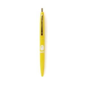 Ballpoint pen BAPE Ape Head Ball Point Pen Yellow Black 513790