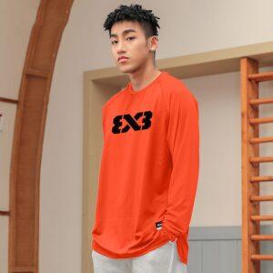 T-shirt Ehot 3X3 League Orange Longsleeve Cream 512867