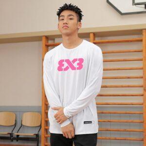 T-shirt Ehot 3X3 League White-Pink Longsleeve 512846